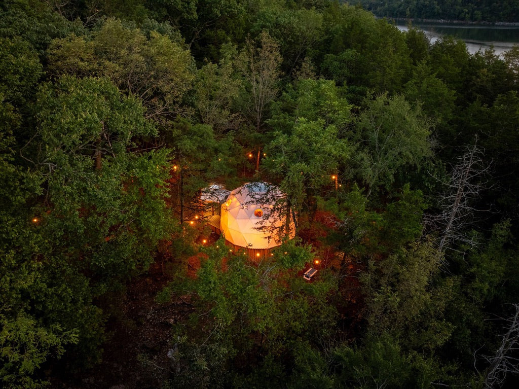Unique Geodesic Dome Retreat w/ Private Bathhouse & Lake Access