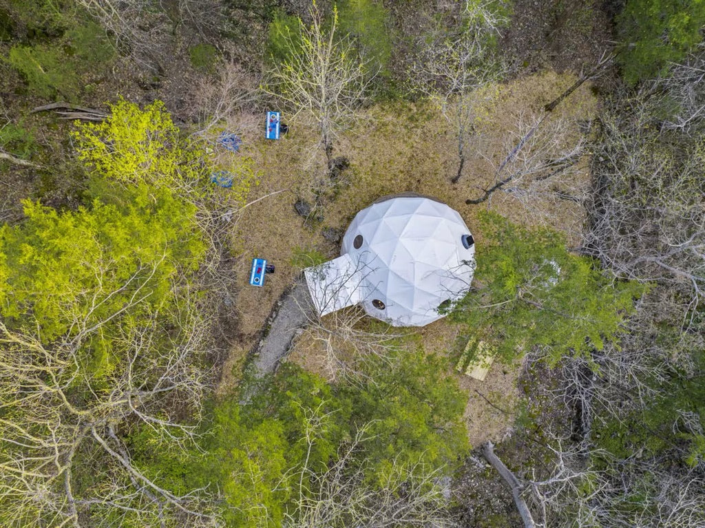 Unique Geodesic Dome Retreat w/ Private Bathhouse & Lake Access
