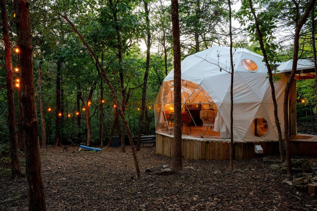 Unique Geodesic Dome Retreat w/ Private Bathhouse & Lake Access