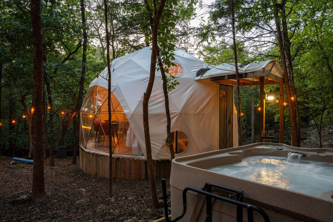 Unique Geodesic Dome Retreat w/ Private Bathhouse & Lake Access