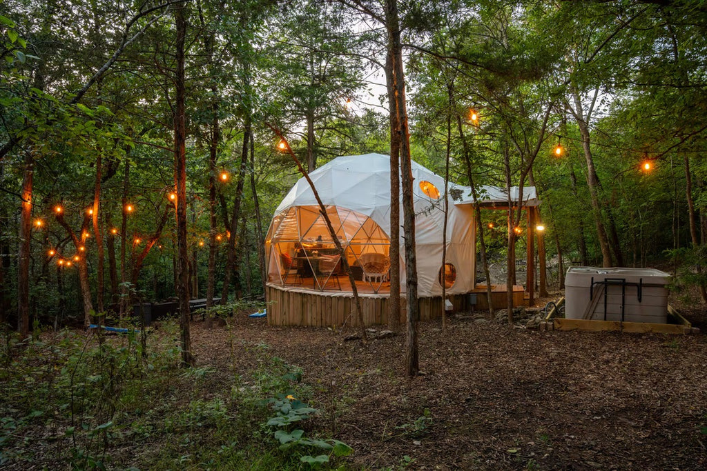 Unique Geodesic Dome Retreat w/ Private Bathhouse & Lake Access