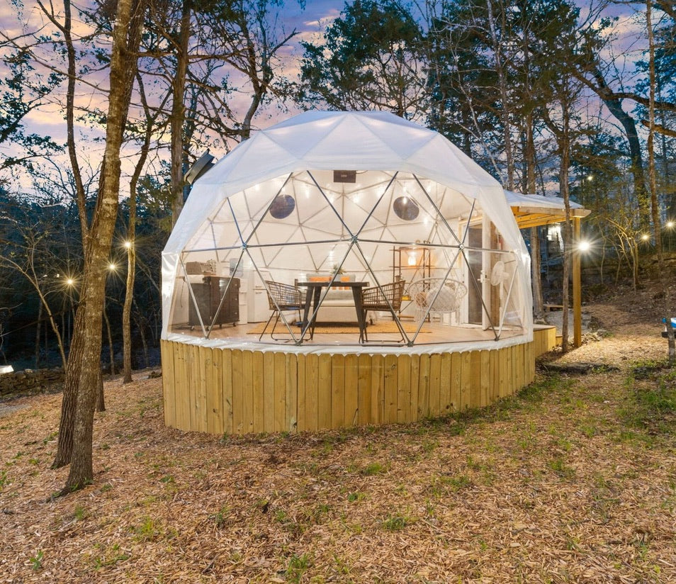 Unique Geodesic Dome Retreat w/ Private Bathhouse & Lake Access