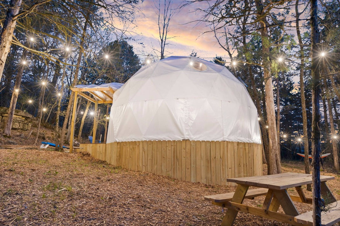 Unique Geodesic Dome Retreat w/ Private Bathhouse & Lake Access